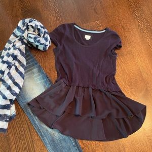 Anthropologie Tee with Peplum